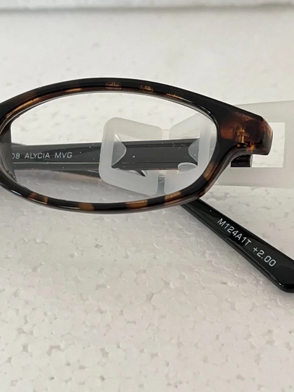 Magnivision Alycia MVG Reading Glasses +2.00 Diopter Tortoise Oval Slim Frame
